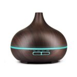 Aromatherapy Humidifier with 7 Colourful LED Light Change (500 ML Capacity) - Sleeve Design by Nari Haat, Indian ethn...