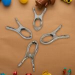 Stainless Steel Clothes pins Beach Towel Clips (10 Pcs Set) - Sleeve Design by Nari Haat, Indian ethnic wear, women c...