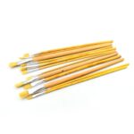 Brown Art Brush Set for Artists (Pack of 12) - Neckline Detail by Nari Haat, Indian ethnic wear, women clothing, desi...