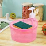 2 in 1 Double Layer Liquid Soap Dispenser with Pump and Sponge - Full Detail by Nari Haat, Indian ethnic wear, women ...