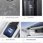 Electric Suitcase Smart Scooter – Riding Luggage with Removable Power (1 Pc) - Sleeve Design by Nari Haat, Indian e...