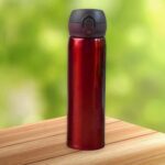 Double Walled Vacuum Insulated Water Bottle | (450 ml Approx / Mix Design / 1 Pc) - Front View by Nari Haat, Indian e...