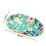 Big Plastic Flower Printed Design Serving Tray (1 Pc / 35 x 24 CM / Mix Color) - Sleeve Design by Nari Haat, Indian e...