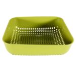 Multipurpose Small Plastic Kitchen Basket, Vegetables and Fruits Washing, (20x17 Cm) - Back View by Nari Haat, Indian...