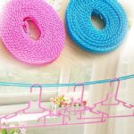 3 Meter Anti-Slip Clothesline Rope - Nylon, Hooks, Indoor/Outdoor - Fabric Detail by Nari Haat, Indian ethnic wear, w...