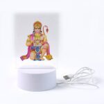 Beautiful 3D Lord Hanuman Frame with soft white light (1 Pc) - Sleeve Design by Nari Haat, Indian ethnic wear, women ...