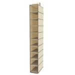 10-Tier Foldable Multipurpose Storage Rack – Collapsible Fabric Wardrobe Organizer - Back View by Nari Haat, Indian...