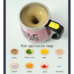 Self Stirring Mug With Lid used in  official places for serving drinks (1 Pc / 400 ML) - Full Detail by Nari Haat, In...