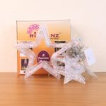 12 Stars LED Curtain String Lights with 8 Flashing Modes (Multicolor / With Box) - Fabric Detail by Nari Haat, Indian...