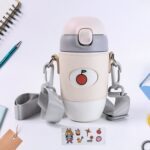 Stainless Steel Coffee Tean Bottle 350ML, Insulated Water Bottle - Front View by Nari Haat, Indian ethnic wear, women...