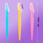 Eyebrow Painless Facial Hair Remover Razor for Face, Women and Men (3 Pack) - Neckline Detail by Nari Haat, Indian et...