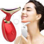 Electric Face Massager Wrinkle Remover LED Photon Face Beauty Device (1 Pc / Plastic) - With Dupatta by Nari Haat, In...