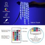 3M RGB LED Strip Lights, LED Mood Lights (1 Set) - Closeup Embroidery by Nari Haat, Indian ethnic wear, women clothin...