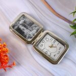 Plastic Foldable Desk Clock (1 Pc / With Box) - Fabric Detail by Nari Haat, Indian ethnic wear, women clothing, desig...