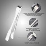 Stainless Steel Tong Lifting Ice Cubes, Sugar Cubes | Serving Tongs (13 Cm / 1 Pc) - Closeup Embroidery by Nari Haat,...