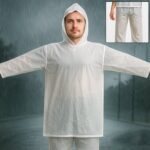 Full-Body Rain Suit – Jacket & Pants Set Fashion Portable Adult Rain Coat (1pc) - Closeup Embroidery by Nari Haat, ...