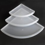 Bathroom Plastic Corner Shelf Rack Set for Wall Number of Shelves (3 Pcs Set) - Closeup Embroidery by Nari Haat, Indi...