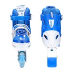 Inline Skates with LED Flashing Light Adjustable Length Premium Quality Skates Pair - Full Detail by Nari Haat, India...
