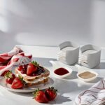 7 in 1 Side Dish Dip Bowl Set with Handle Mini Dipping Bowls (7 Pcs Set) - Closeup Embroidery by Nari Haat, Indian et...