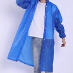 Adult Portable Rain Coat, Men & Women Outdoor Traveling Eva Material Raincoat - Neckline Detail by Nari Haat, Indian ...