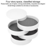 4 Layers Jewellery Box 360 Degree Rotating Jewelry  Organizer with Mirror Storage - Fabric Detail by Nari Haat, India...