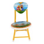 Heart Shape Cartoon Printed Foldable Kids Chair for Playrooms & Camping (1 Pc) - Sleeve Design by Nari Haat, Indian e...