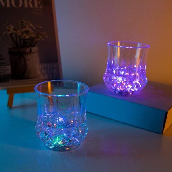 LED Light-up Cup Water Inductive Rainbow Color Changing LED (1 Pc) - Front View by Nari Haat, Indian ethnic wear, wom...