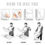 Black Beard Apron Hair Clippings Catcher Grooming Bib - Neckline Detail by Nari Haat, Indian ethnic wear, women cloth...