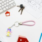 Cute Keychain With Card Gift - Keychain Accessories Key Chain Backpack Charms Car Keys Keychain for Kids Girls, Unico...
