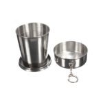 2 in 1 Camping Folding Cup with Keychain (1 Pc) - Full Detail by Nari Haat, Indian ethnic wear, women clothing, desig...