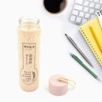 350ml Leak Proof Glass Water Bottle - Hot & Cold, BPA Free, Travel - Sleeve Design by Nari Haat, Indian ethnic wear, ...