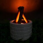 Bonfire Shaped Diffuser Essential Oil Diffuser Multi Function Flame Oil (1 Pc) - Front View by Nari Haat, Indian ethn...
