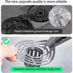 Shower Stopper, Anti-Odour Floor Drain Core with Filter Mesh (1 Pc) - Fabric Detail by Nari Haat, Indian ethnic wear,...