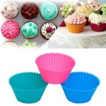 Silicone Cupcake-Shaped Baking Mold for Chocolate, Candy & Pastry (6 Pc) - Sleeve Design by Nari Haat, Indian ethnic ...