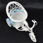 Plastic Cycle Flower vases for Home decor; Bicycle Flower Pot Stand - Fabric Detail by Nari Haat, Indian ethnic wear,...