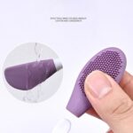 Double-Headed Silicone Mask Brush – Facial Cleansing & Mask Application Tool (1 Pc) - Full Detail by Nari Haat, Ind...