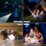 Rechargeable 4-LED Torch Light with 800 Lumens for Outdoor Use - Neckline Detail by Nari Haat, Indian ethnic wear, wo...