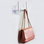 Multipurpose Shelf Organizer, Hanging Storage Rack (2 Pc Set With 2 Adhesive hook) - Fabric Detail by Nari Haat, Indi...