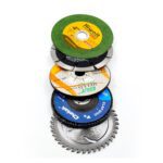 5Pc Grinding Wheel Set For Cutting Wooden Or Marbles - With Dupatta by Nari Haat, Indian ethnic wear, women clothing,...