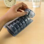 Weekly Pill Organizer 2 Times a Day Travel 7 Day Pill Box - Back View by Nari Haat, Indian ethnic wear, women clothin...