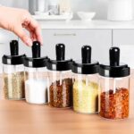 Spice Box Glass Jars Multipurpose Masala Seasoning Box Set (1 Pc) - Neckline Detail by Nari Haat, Indian ethnic wear,...