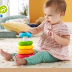 Plastic Baby Kids Teddy Stacking Ring Jumbo Stack Up Educational Toy 7pc - Fabric Detail by Nari Haat, Indian ethnic ...