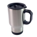 Stainless Steel Vacuum Glass Insulated Glass Coffee Cups, Tumbler (With Lid & Handle / 1 pc) - Sleeve Design by Nari ...