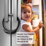 Bike Lock Cable Resettable Cable Lock - Self Coiling 4 Digit Combination Bike Lock - Neckline Detail by Nari Haat, In...