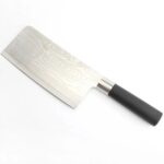 Stainless Steel Chef Damascus Cleaver Vegetable Knife (12 Inch) - Neckline Detail by Nari Haat, Indian ethnic wear, w...