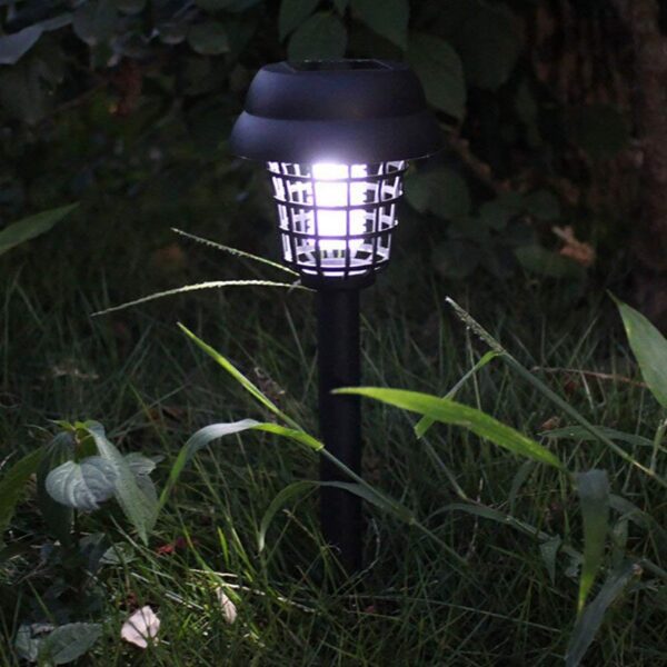 Medium Garden Solar Powered LED Mosquito Trap / Bug Zapper (1 Pc) - Front View by Nari Haat, Indian ethnic wear, wome...