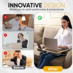 Portable Laptop Table with Mouse Pad (55×35 Cm / 1 Pc) - Full Detail by Nari Haat, Indian ethnic wear, women clothin...