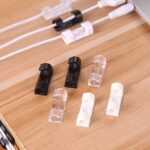 Plastic Cable Clips – Strong Adhesive Wire Organizer for Home, Office & Car (20 Pcs) - Fabric Detail by Nari Haat, ...