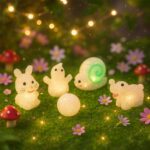 Christmas MULTI SHAPE SMALL LIGHT LAMPS LED SHAPE CRYSTAL  CHRISTMAS NIGHT LIGHT LAMP (6 PC SET) - Full Detail by Nar...