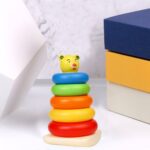 Plastic Baby Kids Teddy Stacking Ring Jumbo Stack Up Educational Toy 5pc - Fabric Detail by Nari Haat, Indian ethnic ...